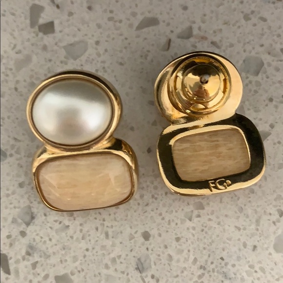 Fabrizio Giannone pierced agate earrings - Picture 2 of 3